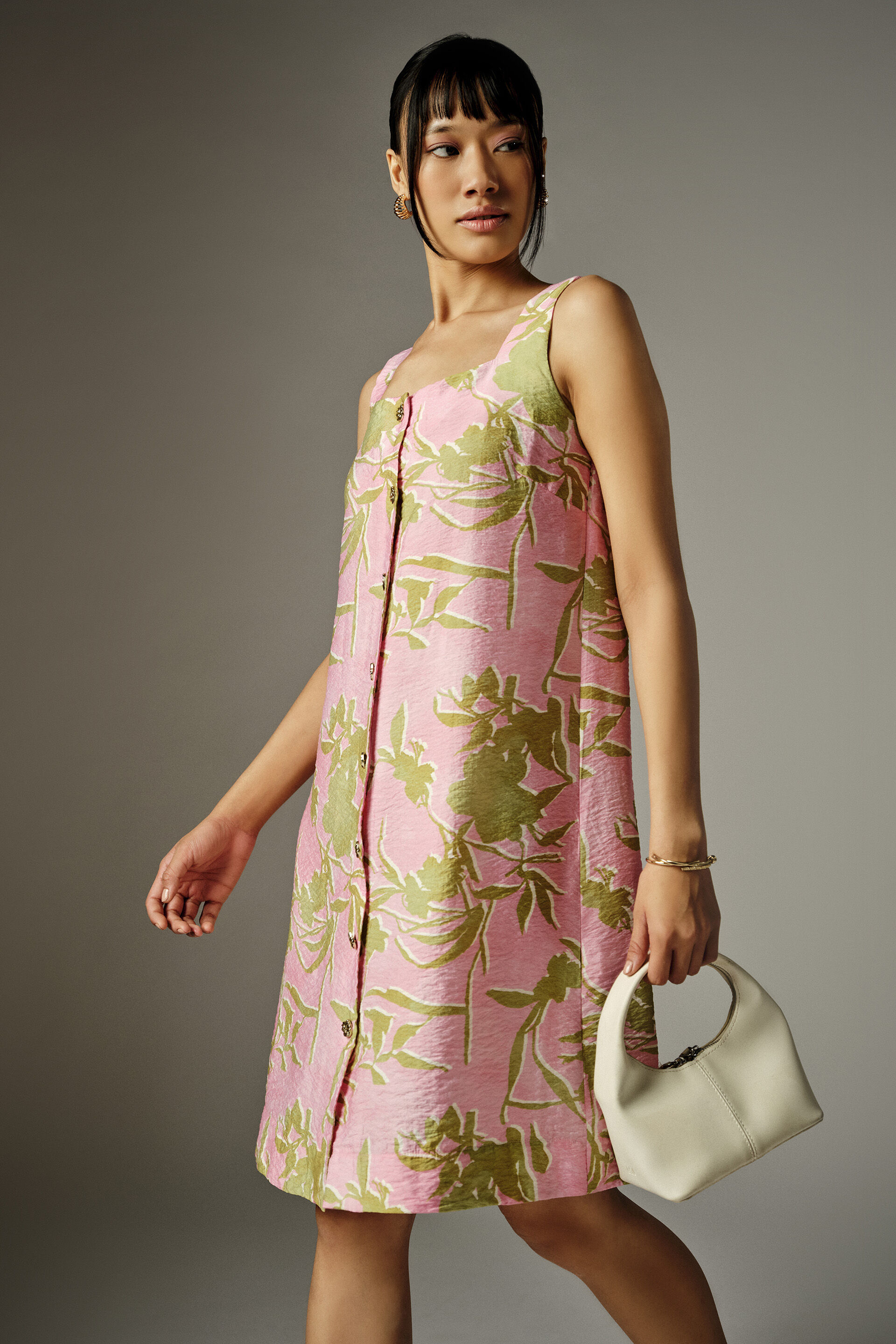 Joelle Short Pink Dress, Pink, image 2